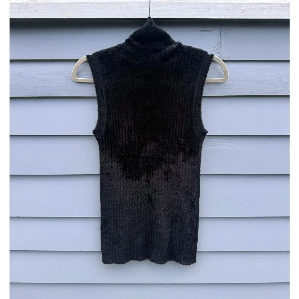SIES MARJAN Saya Ribbed Turtleneck Sweater Black Small S